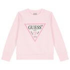 Girls Pink Logo Sweatshirt, 1, hi-res