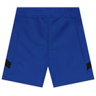 Boys Blue Logo Shorts, 1, hi-res