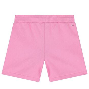 Girls Pink Logo Shorts