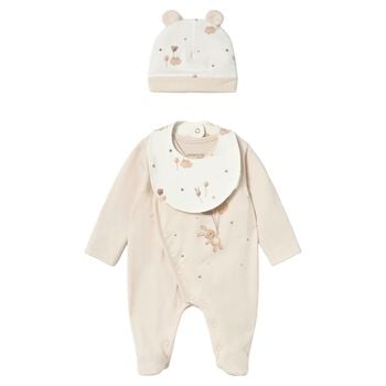 Baby Girls Pink Clouds Babygrow