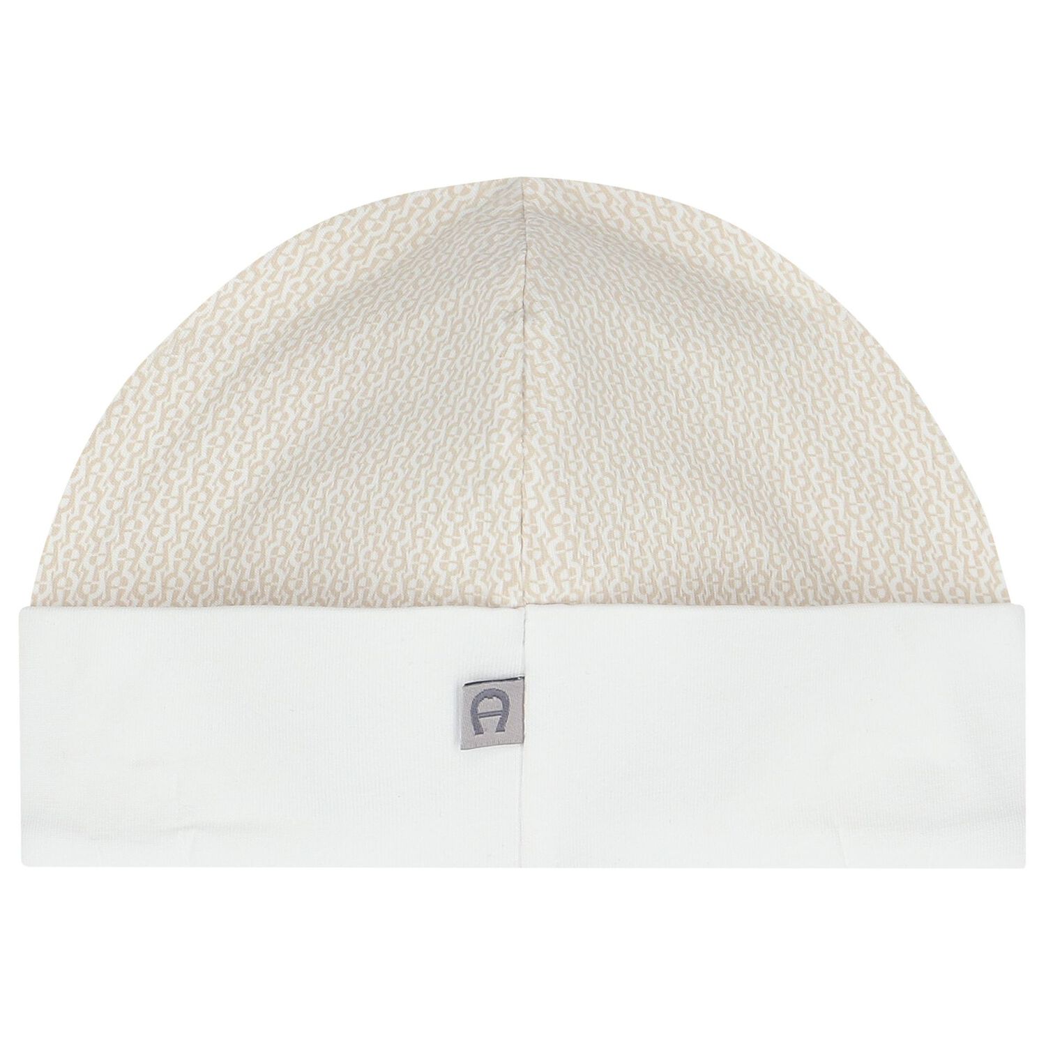 White & Beige Logo Baby Hat, 1, hi-res image number null
