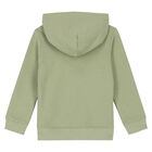 Boys Green Logo Hooded Top, 1, hi-res
