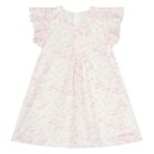 Baby Girls White & Pink Toile de Jouy Dress Set, 1, hi-res