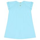 فستان بنات بالشعار باللون الأزرق, 2, hi-res