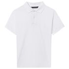 Boys White Polo Shirt, 1, hi-res