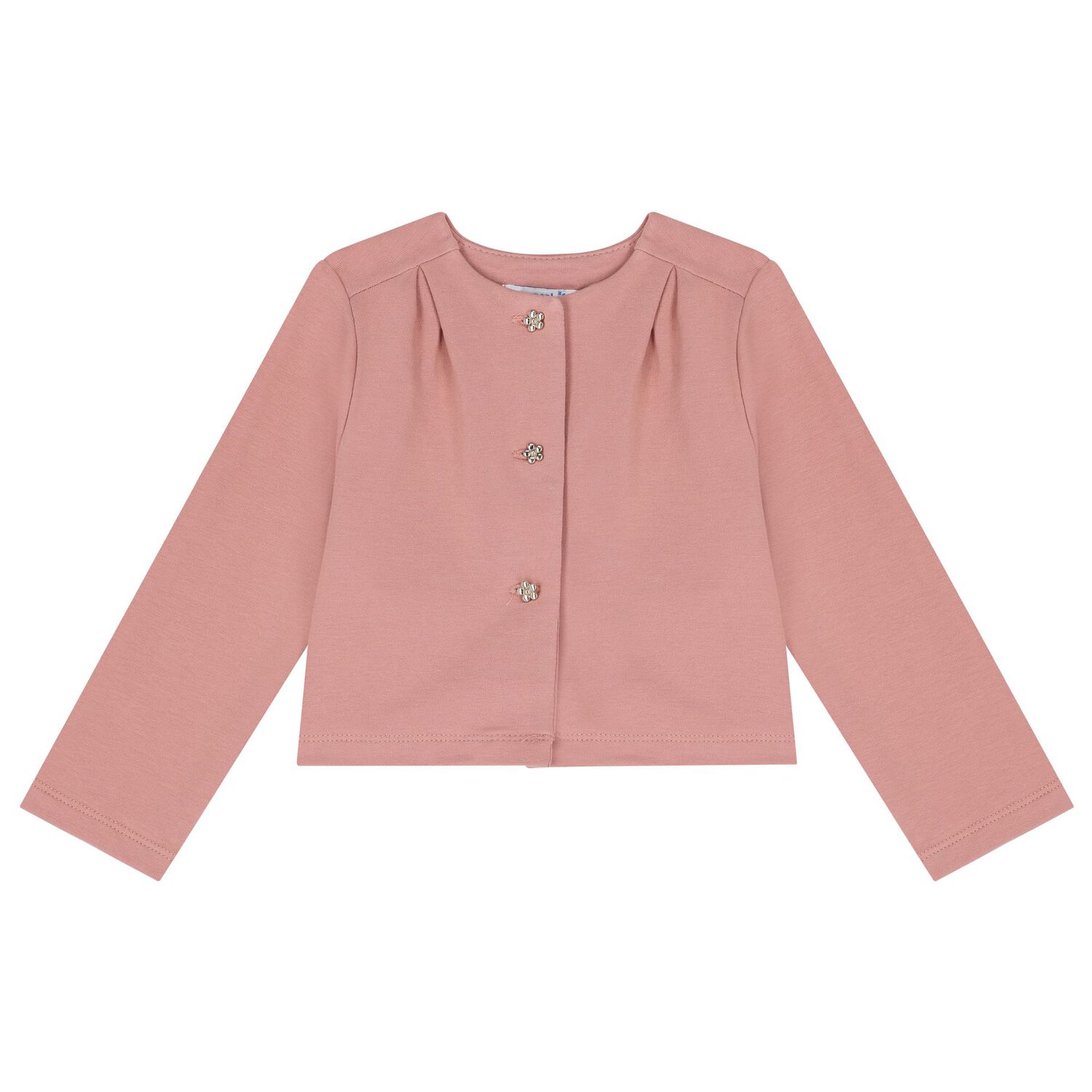 طقم تنورة بنات باللون العاجي و الوردي, 1, hi-res