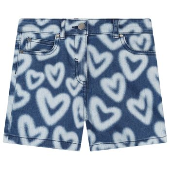 Girls Blue Denim Shorts