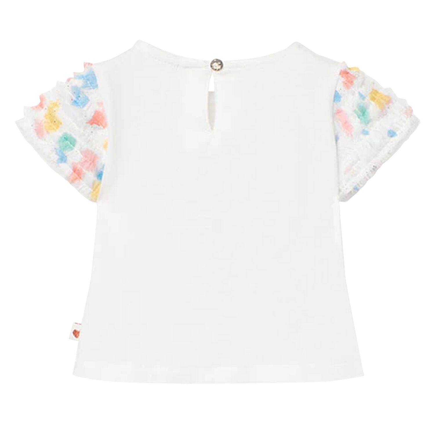 Girls White Hearts Tulle Skirt Set, 1, hi-res image number null