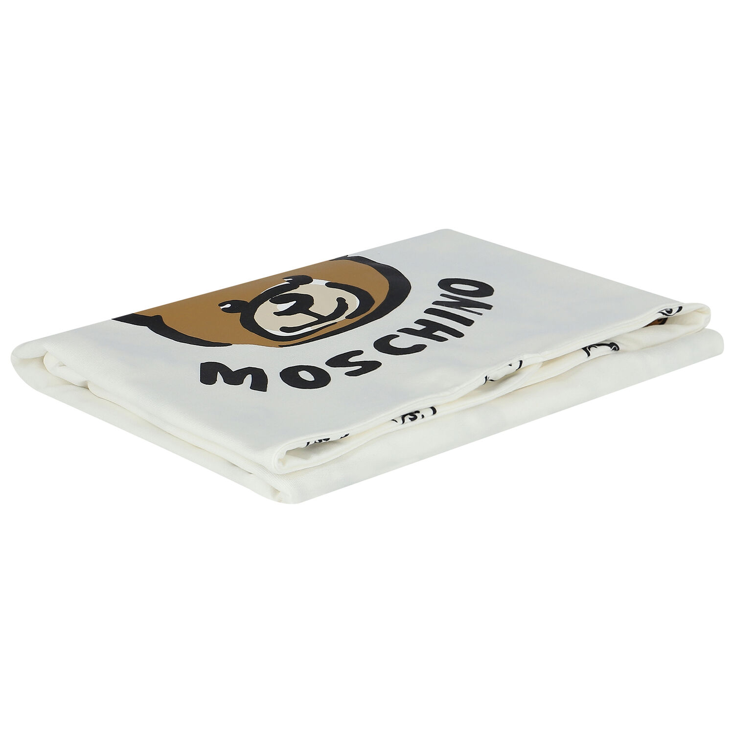 Ivory Teddy Bear Logo Baby Blanket, 1, hi-res