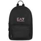 Girls Black & Pink Logo Backpack, 3, hi-res