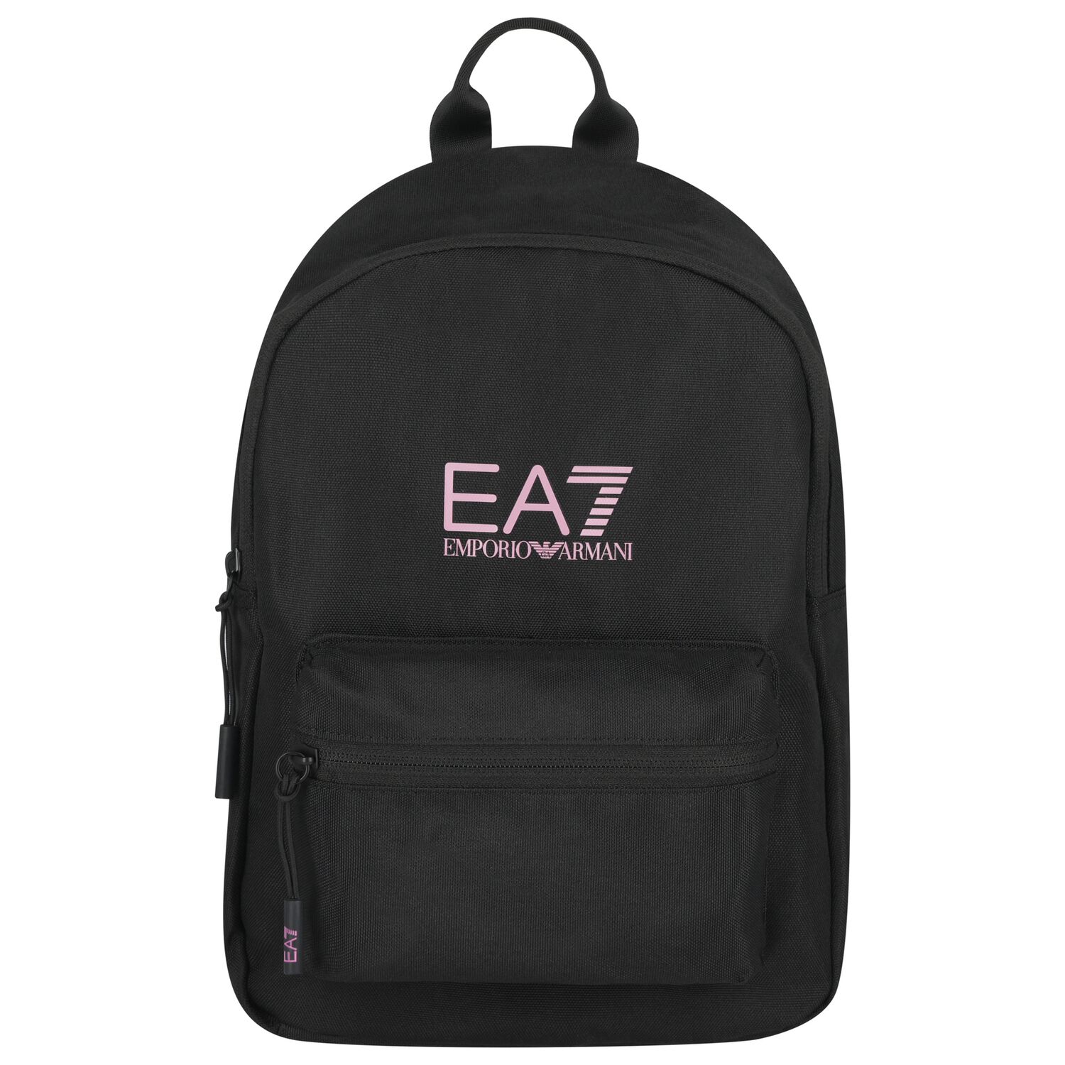 Girls Black & Pink Logo Backpack, 3, hi-res