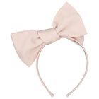 Girls Pink Bow Headband, 2, hi-res