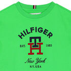 Boys Green Logo T-Shirt, 1, hi-res