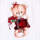 بلوزة قطنية بيضاء للأطفال البنات, 1, hi-res