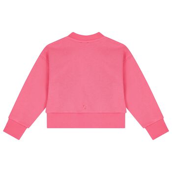 Girls Pink Logo Sweatshirt