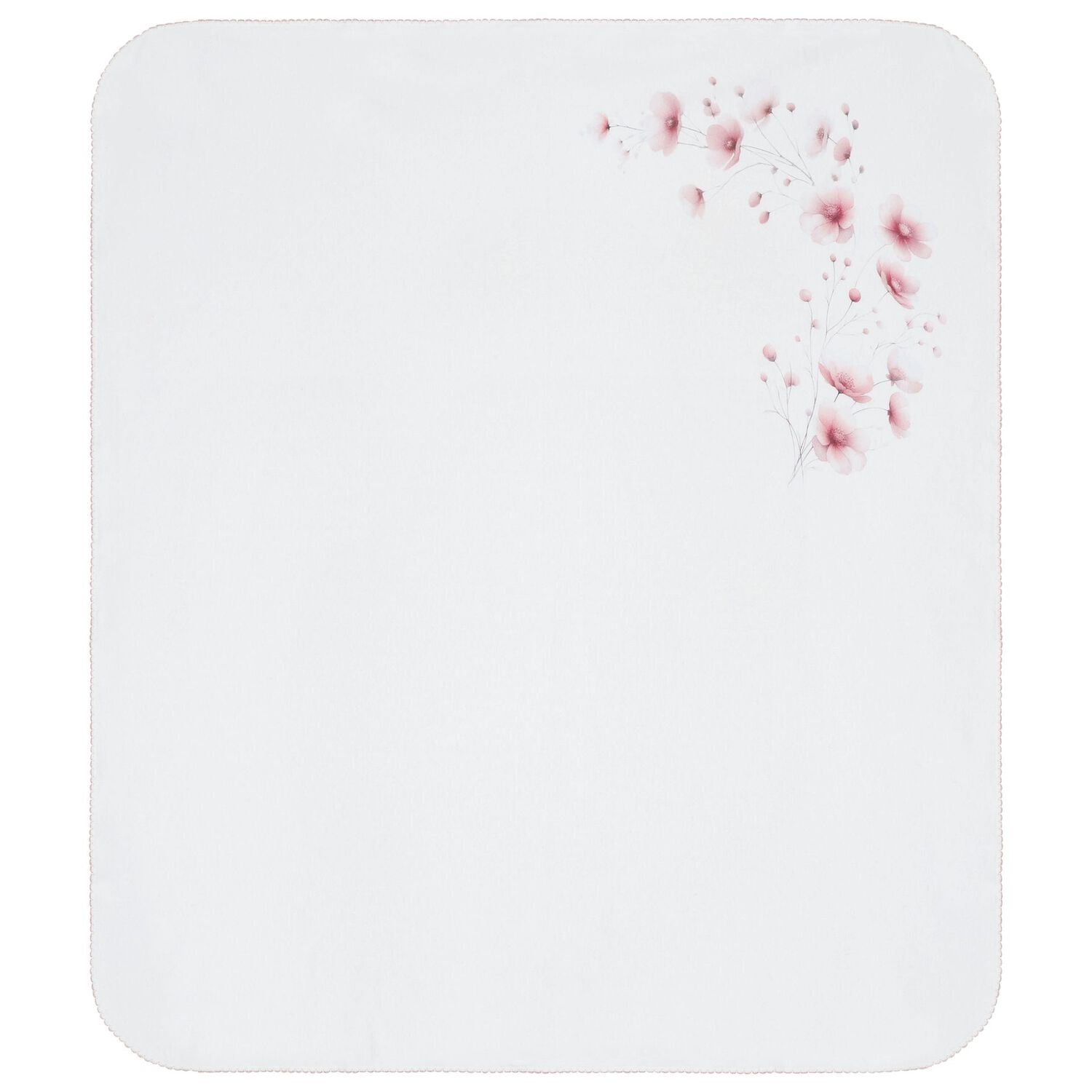 Baby Girls White & Pink Floral Babygrow Set, 1, hi-res image number null