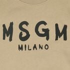 Beige & Black Logo Sweatshirt, 2, hi-res