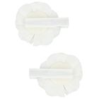Girls White Flower Hairclips ( 2 Pack ), 1, hi-res