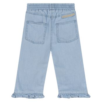 Younger Girls Blue Denim Trousers