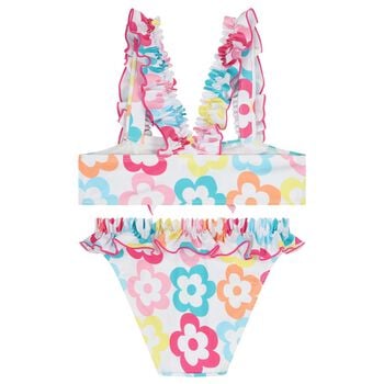 Girls Multi-Coloured Floral Bikini
