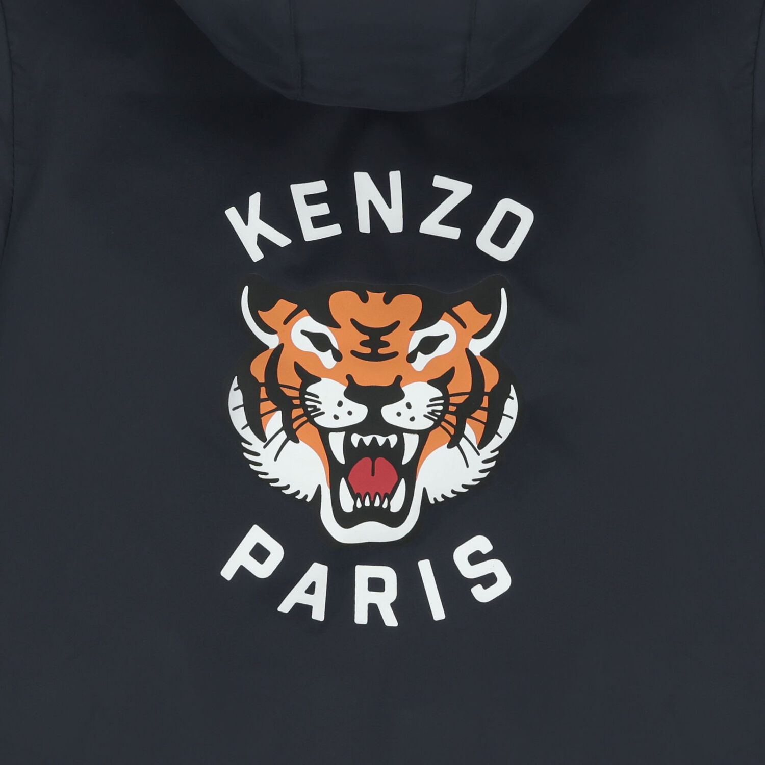 Younger Navy Blue Tiger Hooded Younger Jacket, 1, hi-res