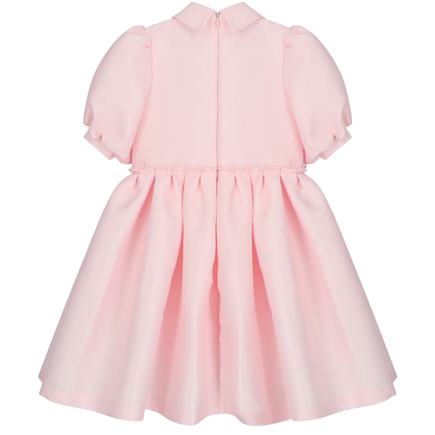 Girls Pink Embellished Satin Dress, 1, hi-res