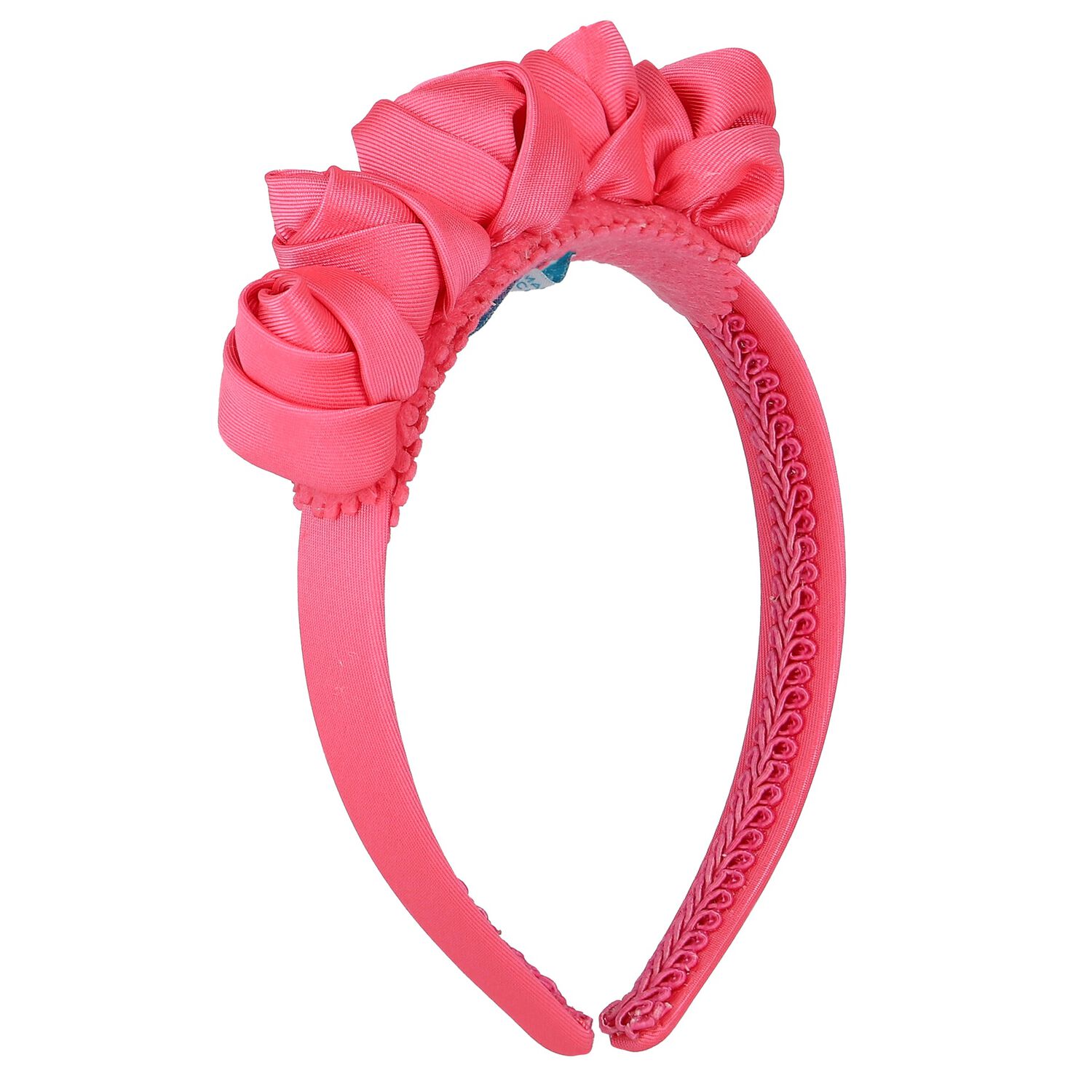 Girls Pink Floral Headband, 1, hi-res