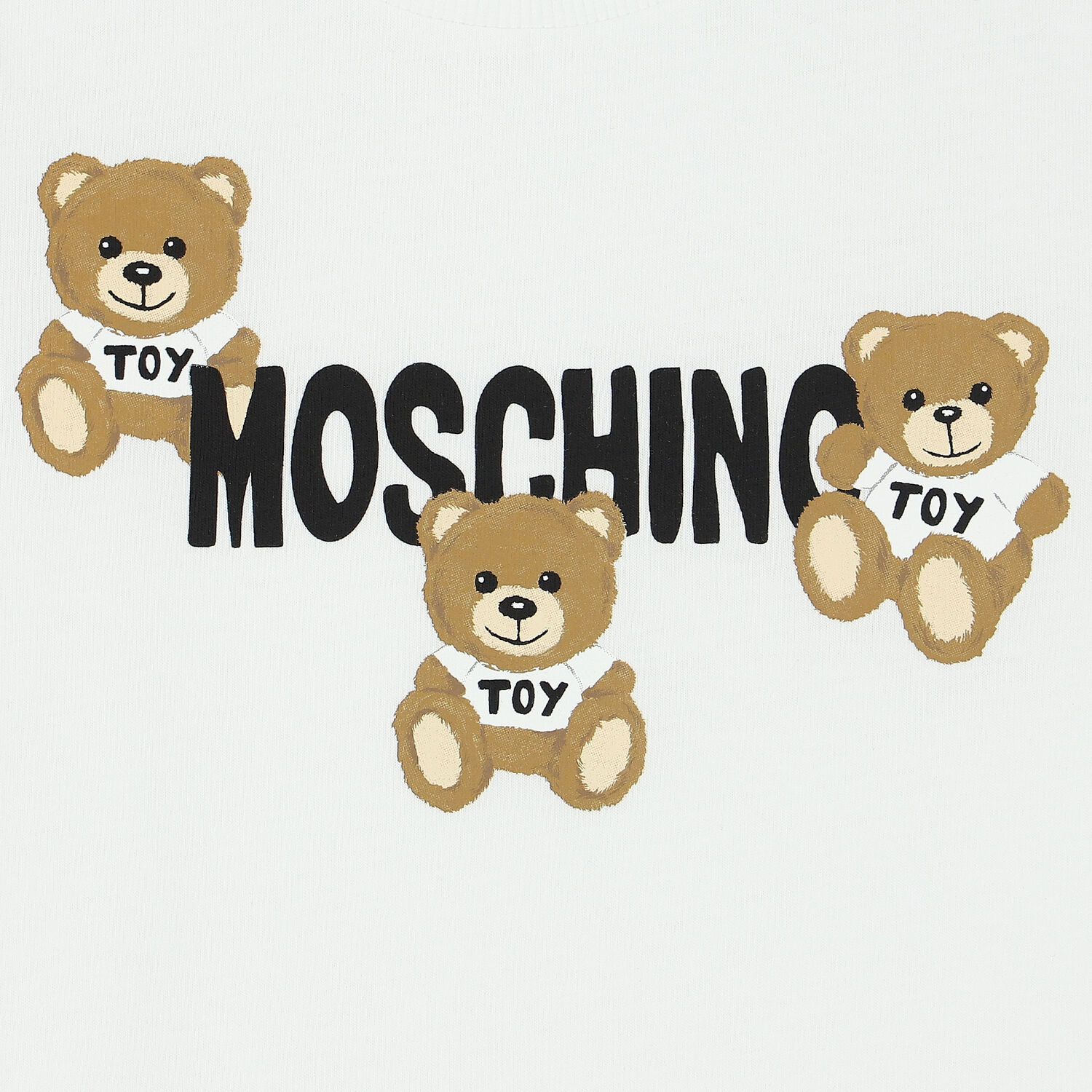 White Teddy Logo T-Shirt, 4, hi-res