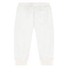 Younger White Teddy Bear Logo Joggers, 1, hi-res