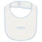 طقم هدايا ملابس أطفال بالشعار باللون العاجي والازرق للأولاد, 3, hi-res