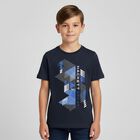 Boys Navy Blue Logo T-Shirt, 1, hi-res