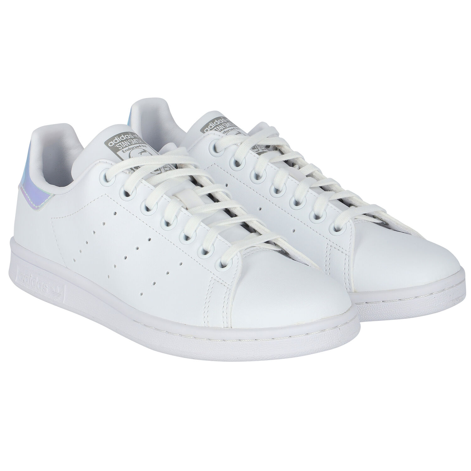 White & Iridescent Stan Smith Trainers, 4, hi-res