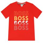 Boys Red Logo T-Shirt, 6, hi-res