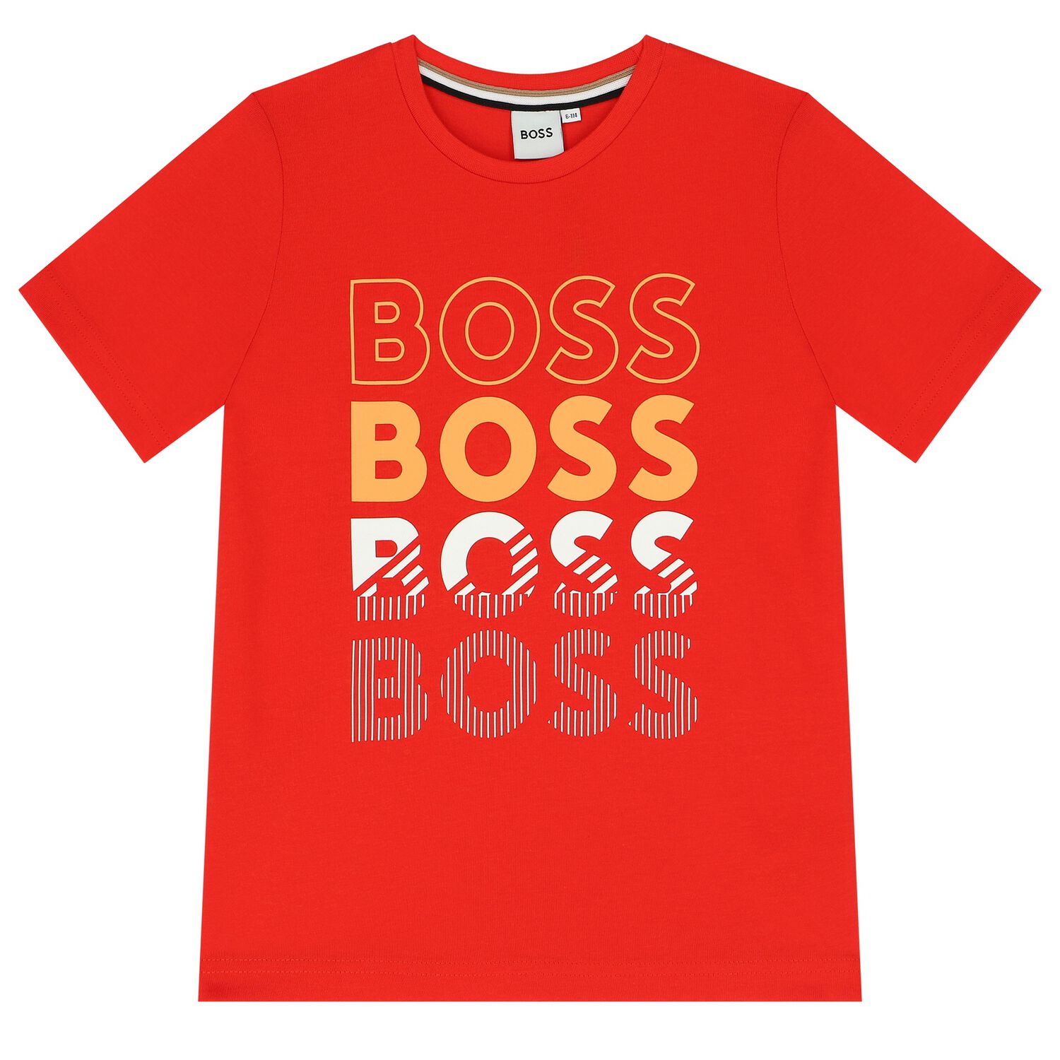 Boys Red Logo T-Shirt, 6, hi-res image number null