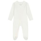 Baby Girls White & Pink Babygrows ( 4 Pack ), 4, hi-res