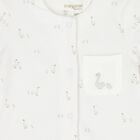 White Baby Romper, Bib & Socks Set, 1, hi-res