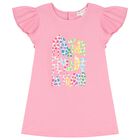 Girls Pink Logo Leggings Set, 1, hi-res