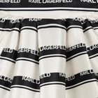 تنورة مخططة باللون العاجي والأسود للبنات, 1, hi-res