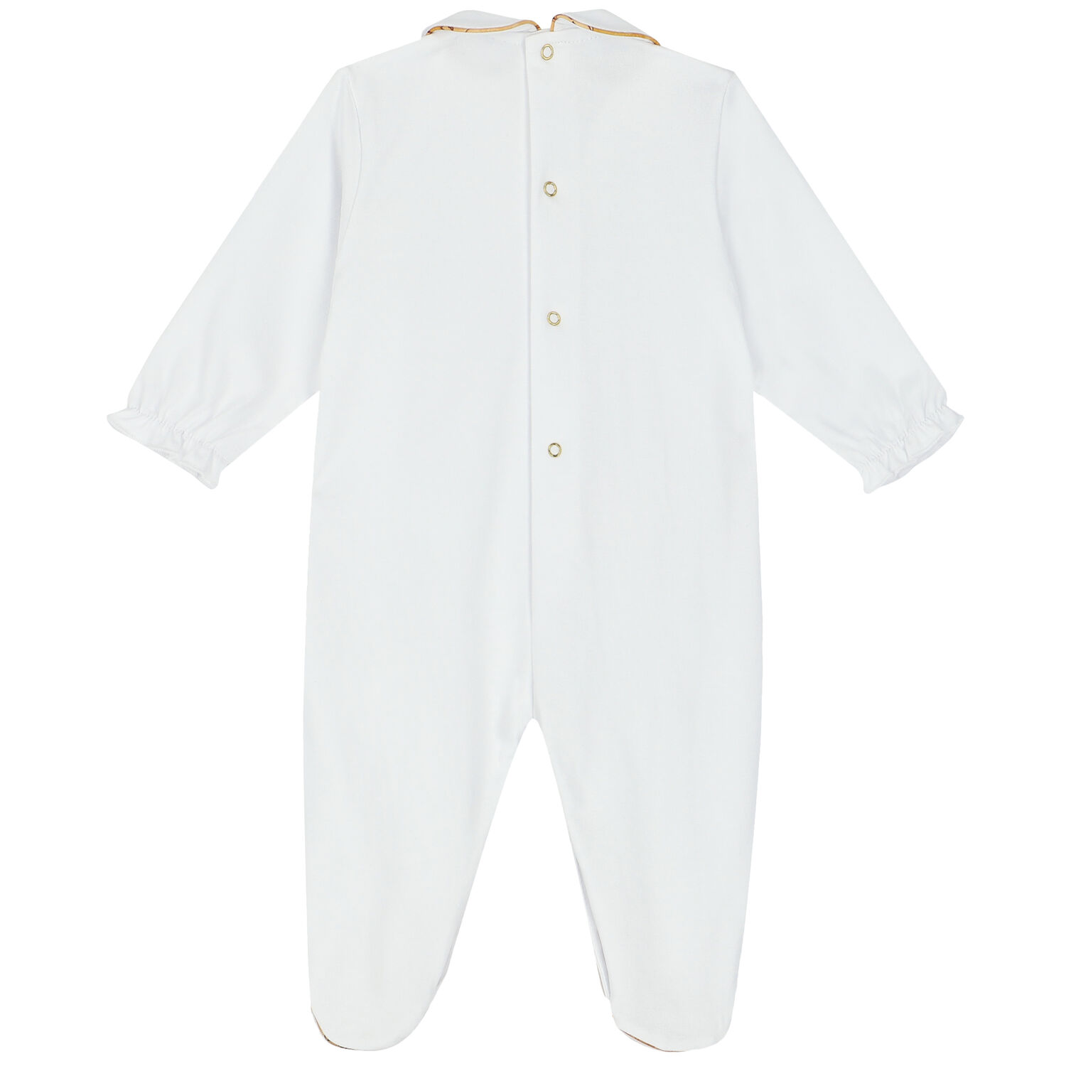 أفرول بالشعار باللون الأبيض للبنات, 1, hi-res