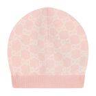Girls Pink GG logo Hat, 2, hi-res