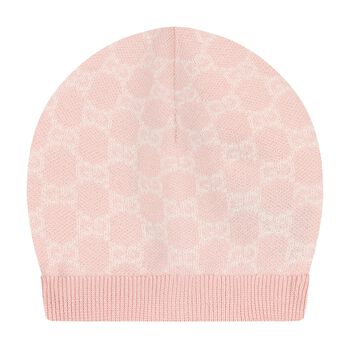 Girls Pink GG logo Hat