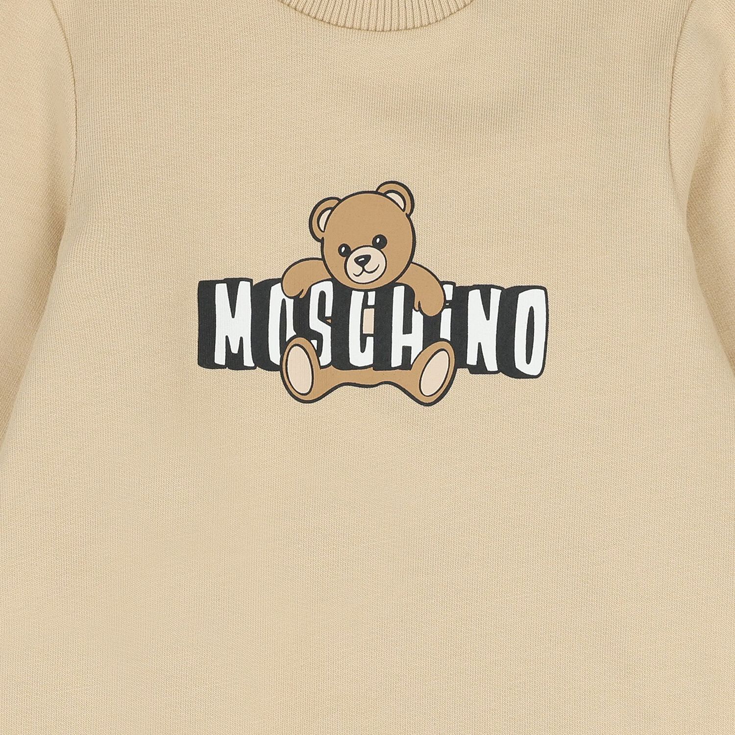 Beige Teddy Bear Logo Babygrow Gift Set, 2, hi-res