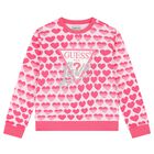 Girls Pink Logo Sweatshirt, 1, hi-res