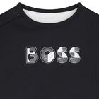 Baby Boys Black & White Logo Reversible Trousers Set, 1, hi-res