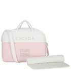 White & Pink Logo Baby Changing Bag, 2, hi-res