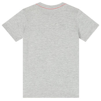 Boys Grey Logo T-Shirt