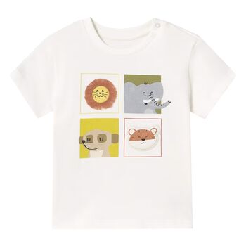 Younger Boys Ivory Jungle T-Shirt