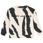 Boys Black & Ivory Zebra Sweatshirt, 1, hi-res