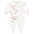 Baby Girls Ivory Floral Babygrow Gift Set, 2, hi-res