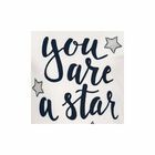 Girls Ivory Star Top, 1, hi-res